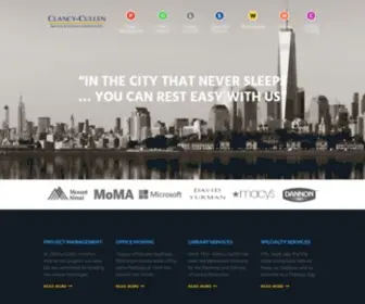 Clancy-Cullen.com(Office, Library & Electronics Moving & Storage for New York City) Screenshot