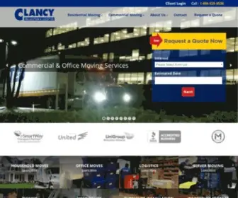 Clancymoving.com(Residential & Commercial Movers in New York) Screenshot