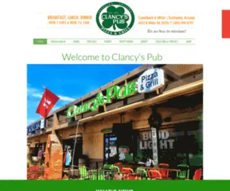 Clancyspubscottsdale.com(Clancy's Pub Pizza & Grill) Screenshot