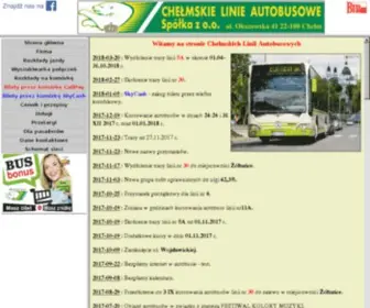 Cla.net.pl(Chełmskie Linie Autobusowe) Screenshot