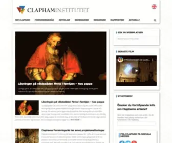 Claphaminstitutet.se(Kristet forskningsinstitut och tankesmedja) Screenshot