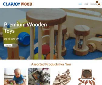 Clapjoywood.com(Premium Wooden Toys) Screenshot