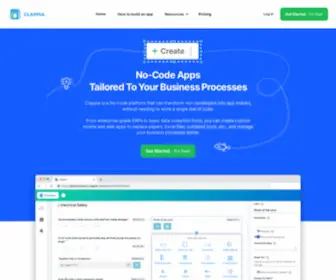 Clappia.com(No-Code Platform for Business Operations) Screenshot