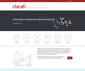 Clarafi.com(Science Visualization Made Clear) Screenshot