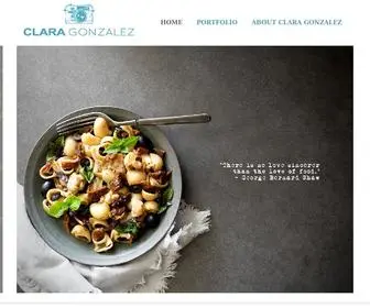 Claragonzalez.com(Clara Gonzalez) Screenshot