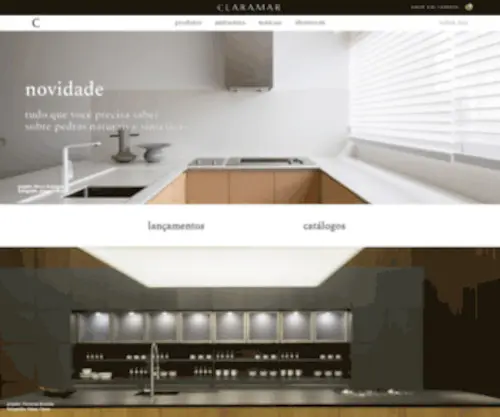 Claramar.com.br(Mármores e granitos) Screenshot