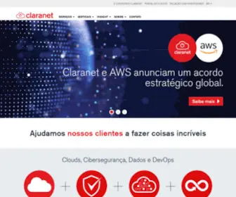 Claranet.com.br(Especialista em Cibersegurança e Cloud) Screenshot