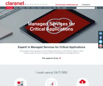 Claranet.it(Cloud Transformation) Screenshot