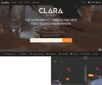 Claraswisstech.com(Bike Turn Signal Light Vest) Screenshot