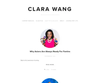 Clarawang.com(Clara Wang) Screenshot