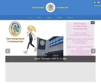 Clarecamogie.com(Clare Camogie) Screenshot