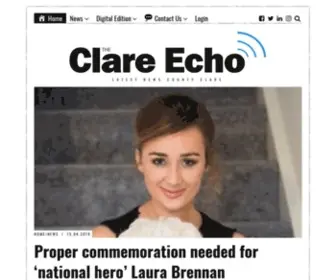 Clareecho.ie(Clareecho) Screenshot