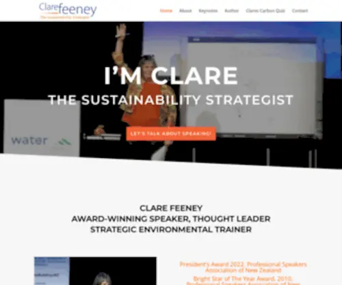 Clarefeeney.com(Clare Feeney) Screenshot