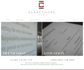 Clarelocke.com(Clare Locke) Screenshot