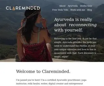 Clareminded.com(Clareminded) Screenshot