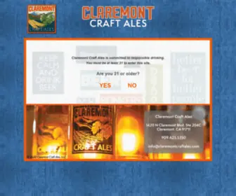 Claremontcraftales.com(Claremont Craft Ales) Screenshot