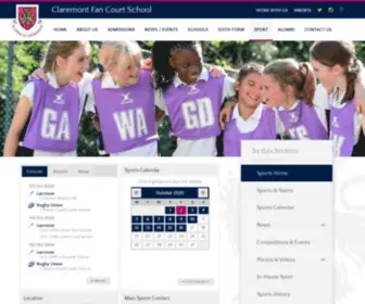 Claremontfancourtsport.co.uk(Claremont Fan Court School) Screenshot