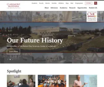 Claremontmckenna.edu(Claremont McKenna College) Screenshot