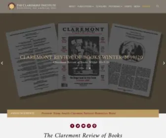 Claremont.org(The mission of The Claremont Institute) Screenshot