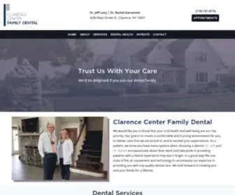 Clarencecenterfamilydental.com(Clarence Center Family Dental) Screenshot