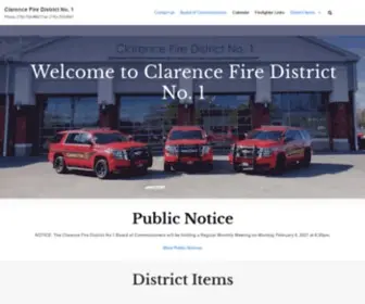 Clarencefiredistrict.org(Clarence Fire District No) Screenshot