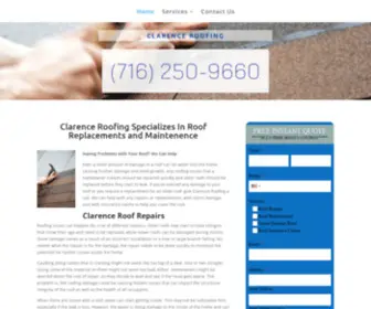 Clarenceroofing.com(Clarence Roofing) Screenshot