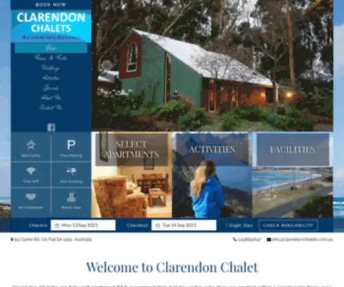 Clarendonchalets.com.au(Clarendon Chalet Accommodation Mount Gambier) Screenshot