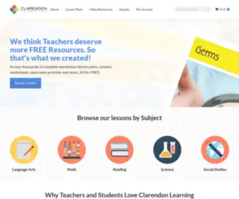 Clarendonlearning.org(Learn Bright) Screenshot