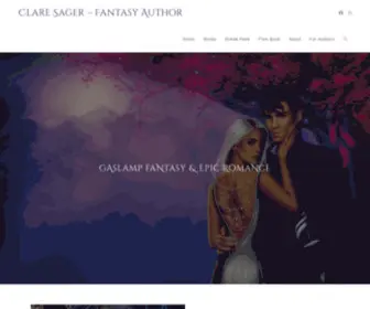 Claresager.com(Fantasy Author) Screenshot