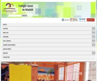 Claretmadrid.es(Colegio Claret Madrid) Screenshot