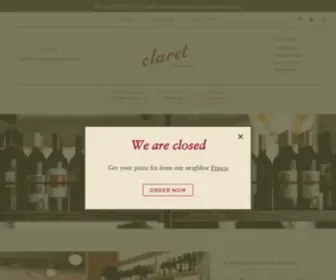 Claretseattle.com(Claret) Screenshot