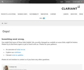 Clariant.com.pk(Clariant Services & Products) Screenshot