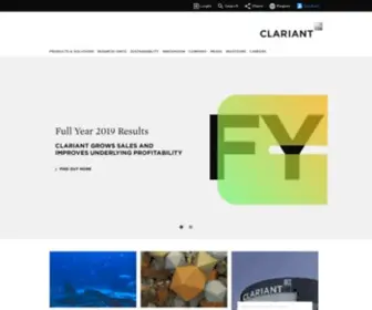 Clariant.com(Clariant) Screenshot