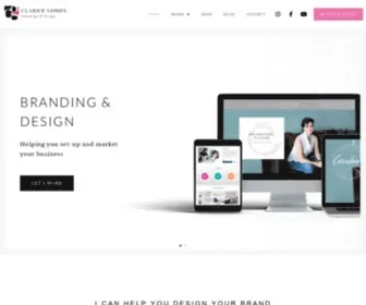Claricegomesdesigns.com(Toronto Branding Graphic & Web Designer) Screenshot