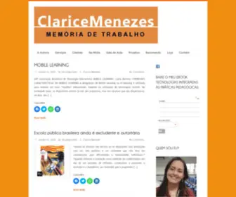 Claricemenezes.com.br(Clarice Menezes) Screenshot