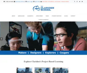 Claridenschool.org(Small Classes) Screenshot