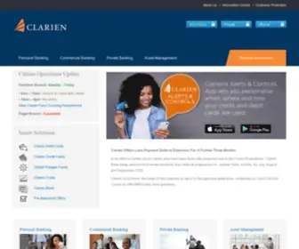 Clarienbank.com(Clarien Bank Bermuda) Screenshot