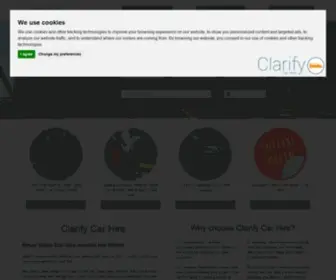 Clarifycarhire.co.uk(Clarify car hire has been developed to help all those who hate worrying about car hire) Screenshot