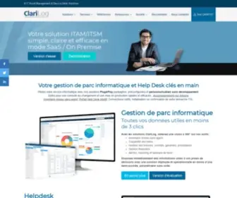 Clarilog.com(Découvrez nos solutions informatiques ClariLog pour les entreprises) Screenshot