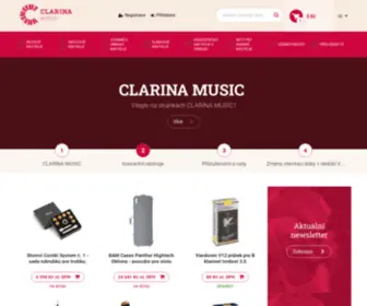 Clarina.cz(Velký výběr hudebních nástrojů) Screenshot