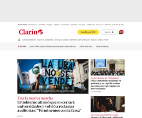 Clarin.com(Política) Screenshot