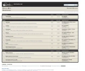 Clarinette.net(D’index) Screenshot