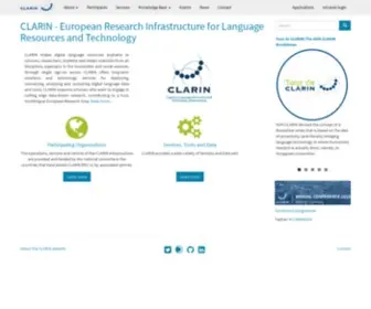 Clarin.eu(CLARIN ERIC) Screenshot