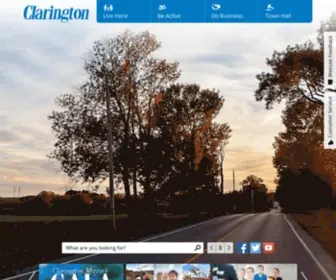 Clarington.net(The Municipality of Clarington) Screenshot