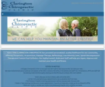 Claringtonchiro.ca(Massage & Laser Therapy) Screenshot