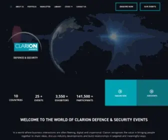 Clarion-Defence.com(Clarion Defence & Security) Screenshot
