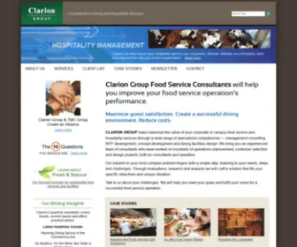 Clariongp.com(Food Service Consultants) Screenshot