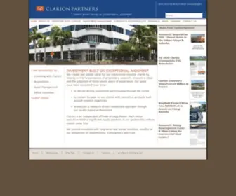 Clarionpartners.com(Clarion Partners) Screenshot