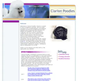 Clarionpoodles.com(Clarion Poodles) Screenshot