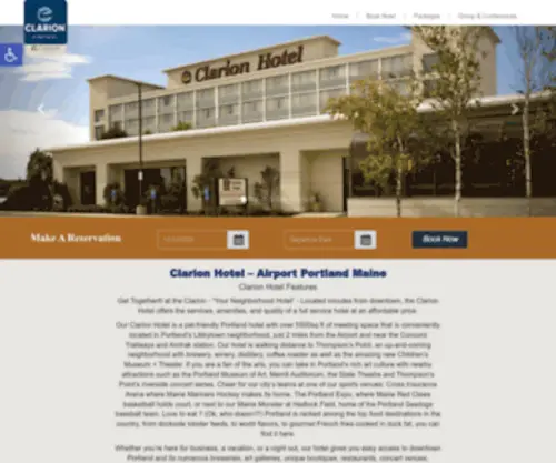 Clarionportlandme.com(Clarion Portland Official SiteClarion Portland Maine Hotel) Screenshot